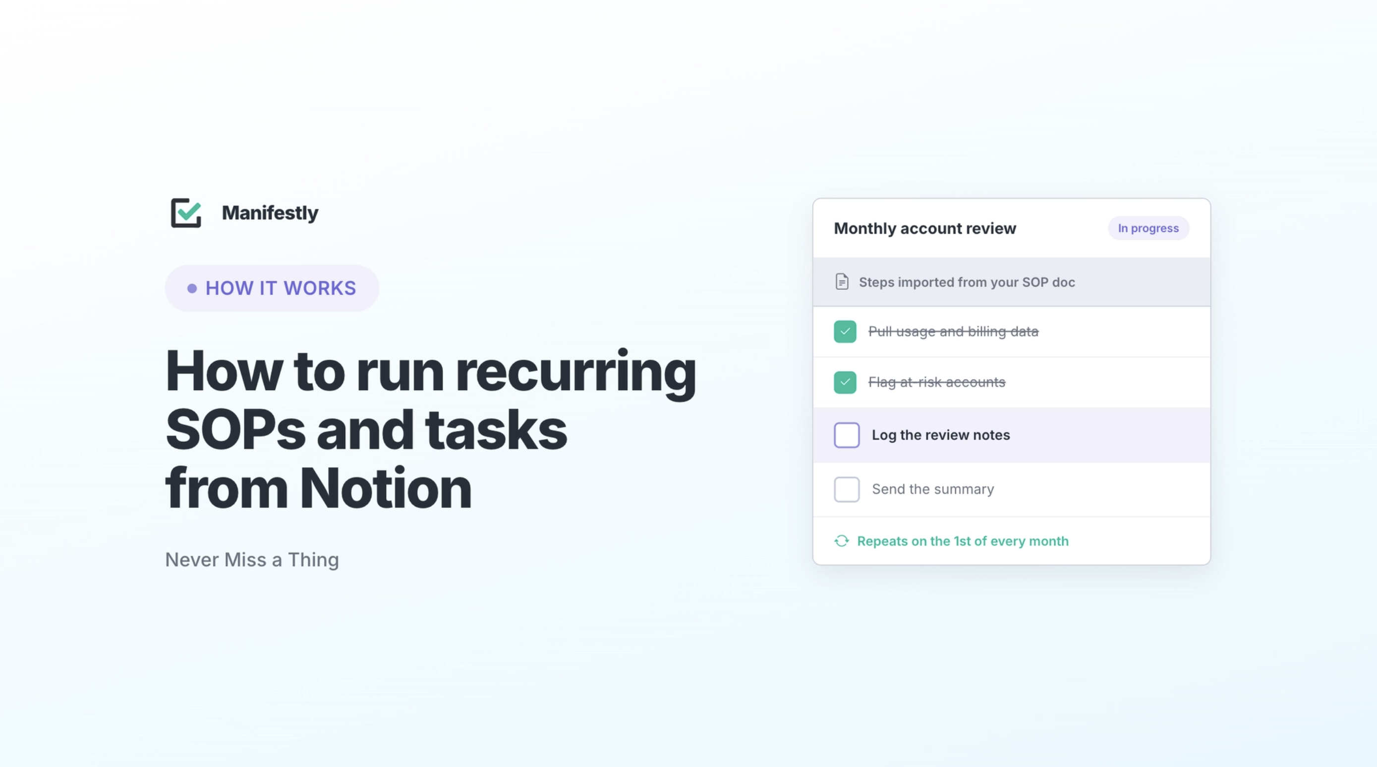 How to run recurring tasks from notion hero