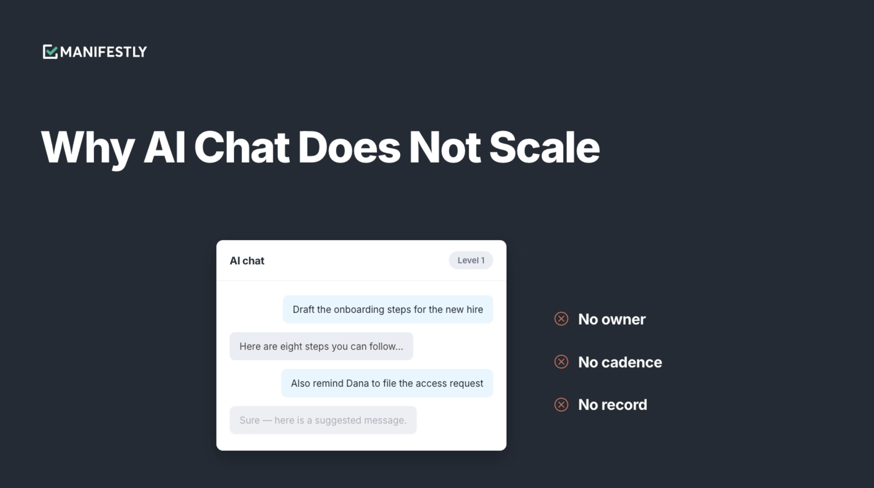 Why ai chat does not scale hero