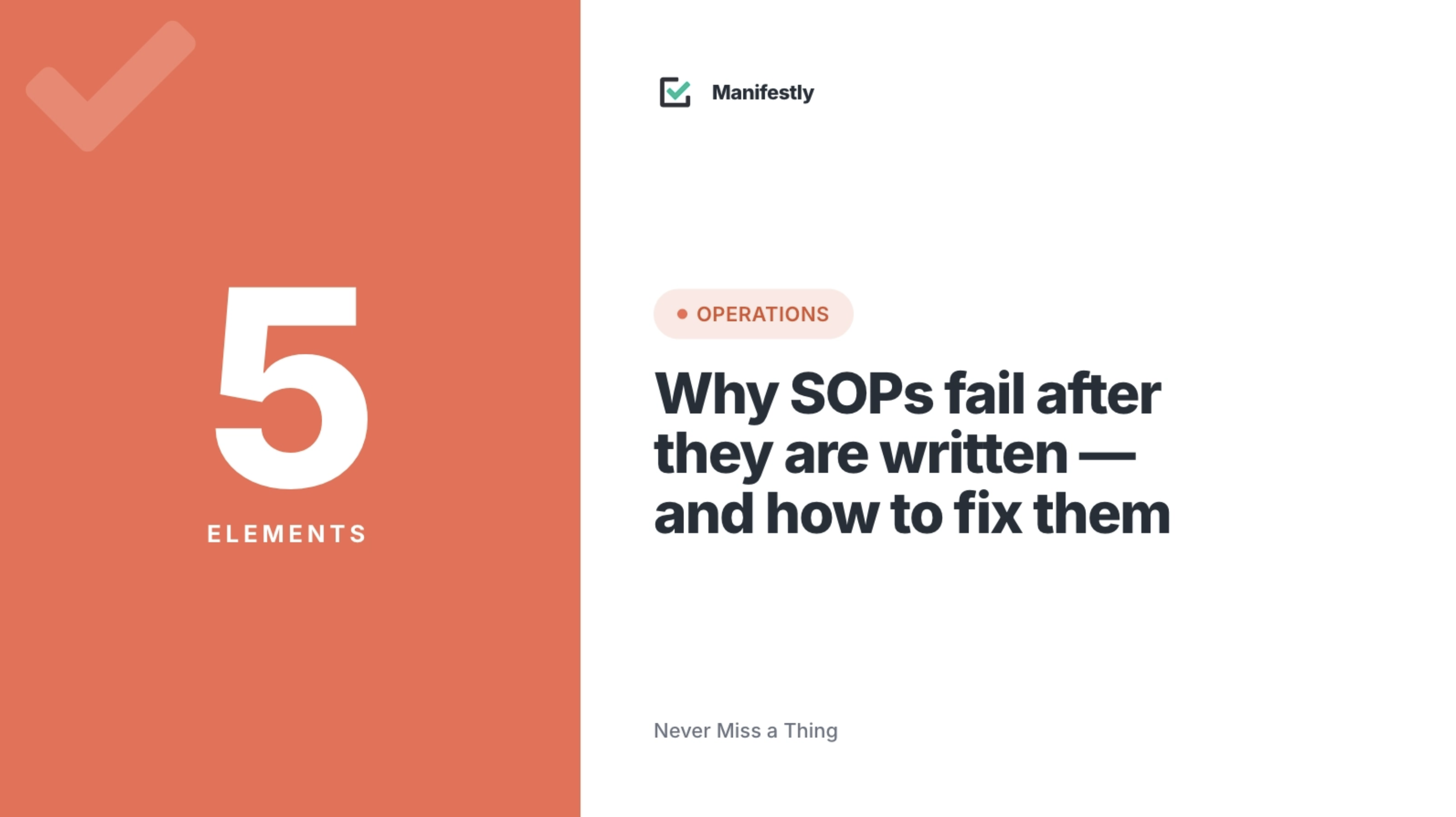 Why sops fail after they are written hero