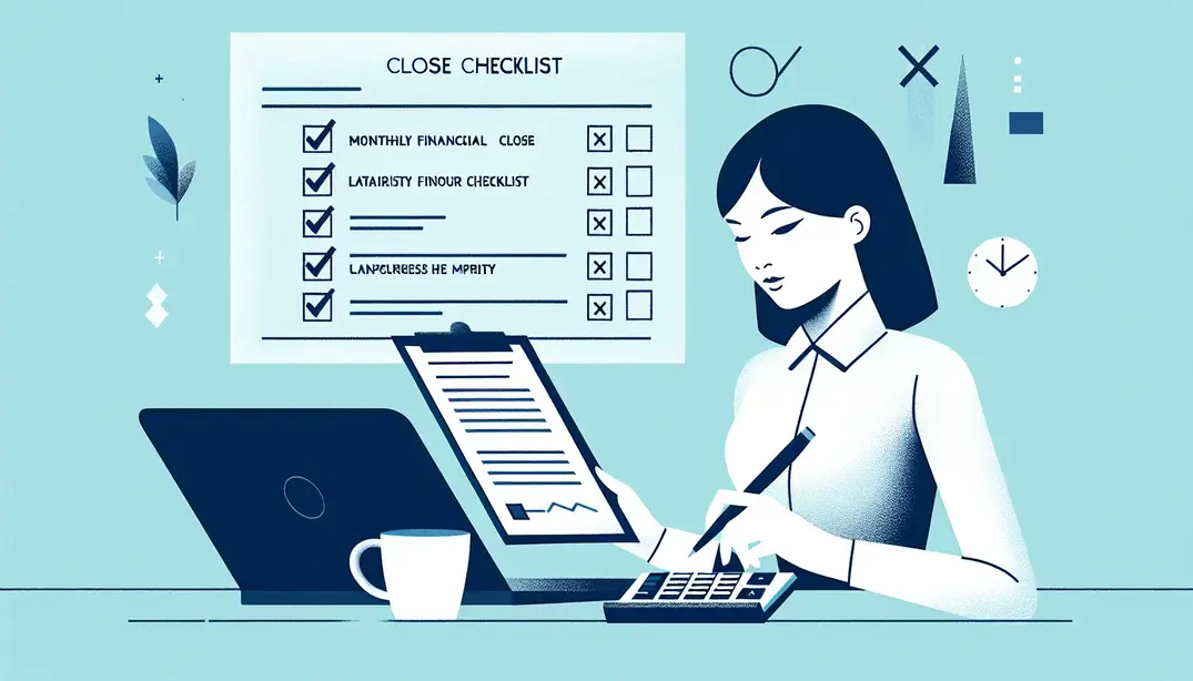 Monthly financial close checklist