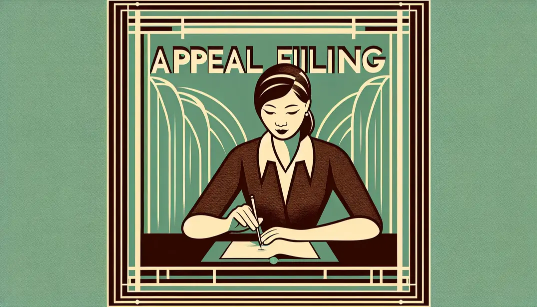 Appeal filing checklist